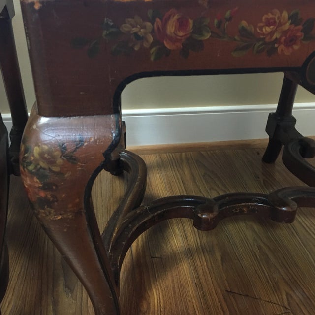 Antique Adams Style Painted Slip Seat Chairs - a Pair For Sale - Image 4 of 11