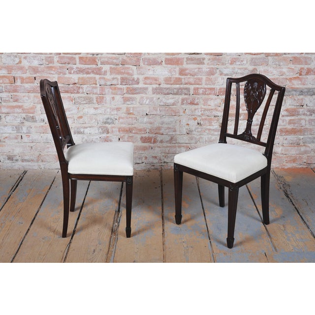 Beige Art Deco Chairs in Walnut and Beech, Czech, 1920s, Set of 2 For Sale - Image 8 of 11