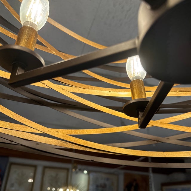 Minka Lavery Vortic Flow Chandelier For Sale - Image 12 of 12