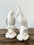 Elevate your interior with this charming pair of vintage glazed ceramic cockatoo statues, a quintessential expression of...