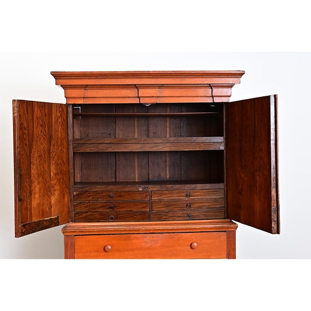 Swedish 18th Century Painted Linen Press For Sale - Image 13 of 16