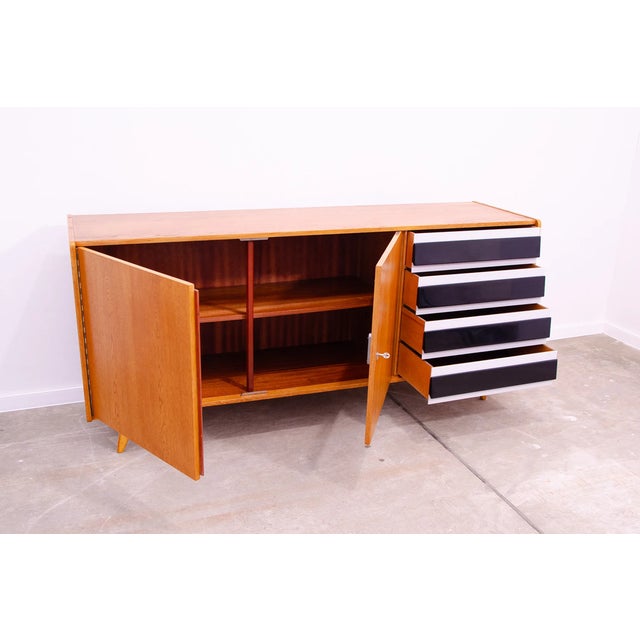 Brown Mid-Century U-460 Sideboard by Jiri Jiroutek for Interior Praha, Czechoslovakia, 1960s For Sale - Image 8 of 18