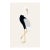 Japanese Crane Study Ii, Original Print, 32" X 48" For Sale
