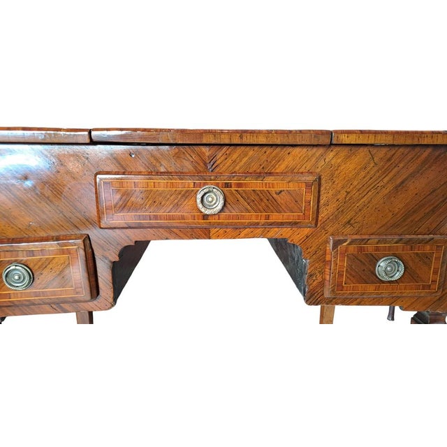 Louis XVI Desk in Walnut For Sale - Image 4 of 11