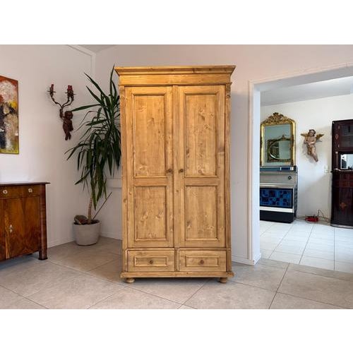 Rustic Wardrobe in Natural Wood For Sale - Image 16 of 16