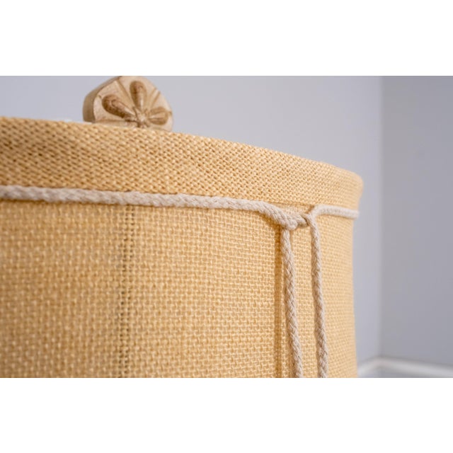 Textile Pair of Sea Shore Beach Sand Dollar Rope Lamps W/ Shades For Sale - Image 7 of 15