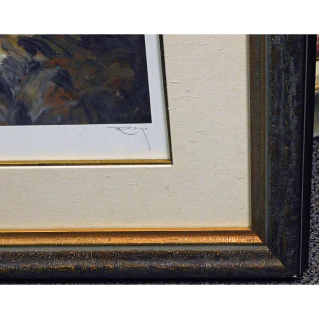 Royo "Cala en Mallorca" Spain, Hand Signed & Numbered Art, Ocean Flower #70/225 For Sale In Denver - Image 6 of 7