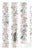 Mahjong Floral Stripe Grasscloth Wallpaper by House Party | Coral Crack | 6 Yards For Sale