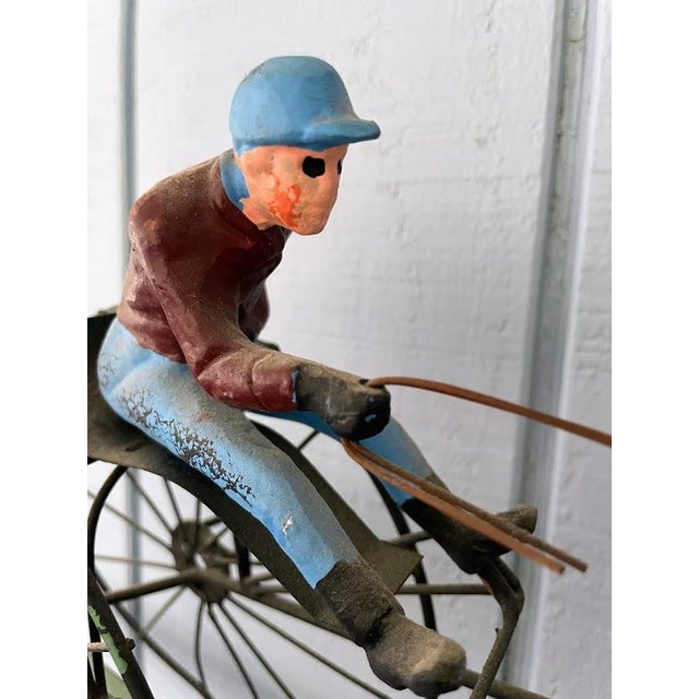 Metal Vintage Boho Curtis Jere Painted Metal Weather Vane For Sale - Image 7 of 7