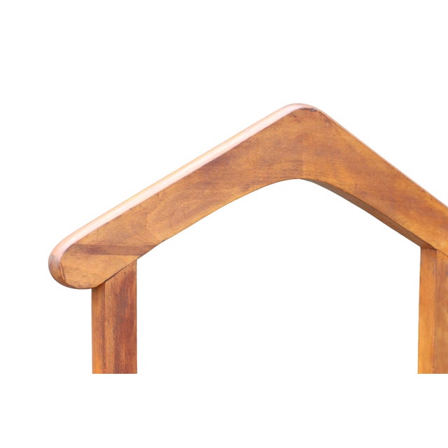 Mid-Century Modern Sculptural Wood Gentleman's Valet Stand, 1960s For Sale - Image 4 of 11
