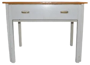Vintage Rustic Table with 2 Basins, 1940s