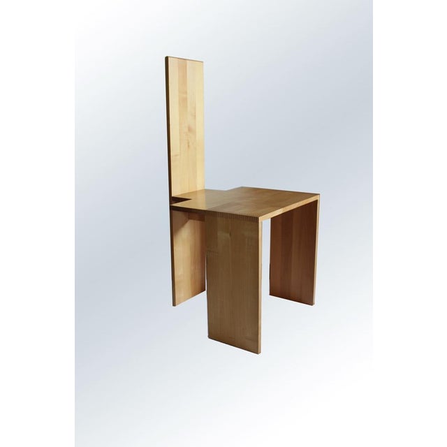 "Cimabue Acero" chair by Ferdinando Meccani. Beautiful sculpture chair designed in 1994 and re-proposed by the Meccani...