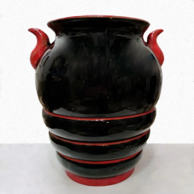 Terracotta Vase by Davide Fabbri for CIMA di Davide Fabbri, 1932 For Sale - Image 9 of 13
