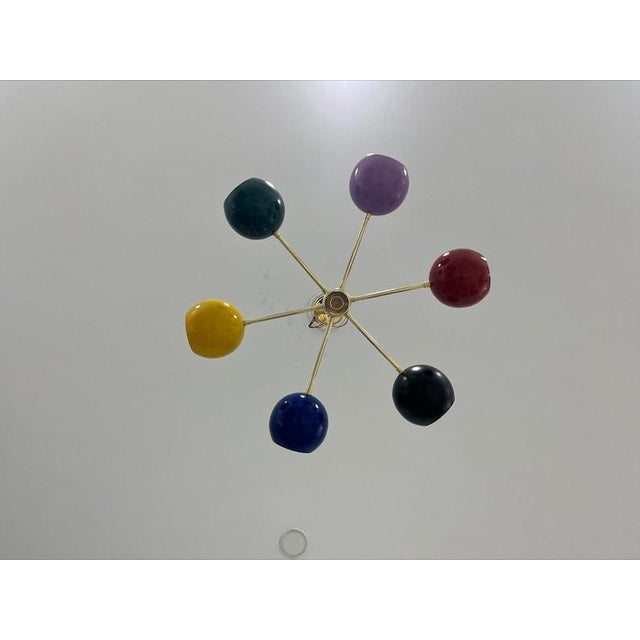 DESCRIPTION OF THIS BEAUTIFUL MULTI COLOR CHANDELIER LIGHT ARE GIVEN BELOW - Each fixture is handcrafted with great...