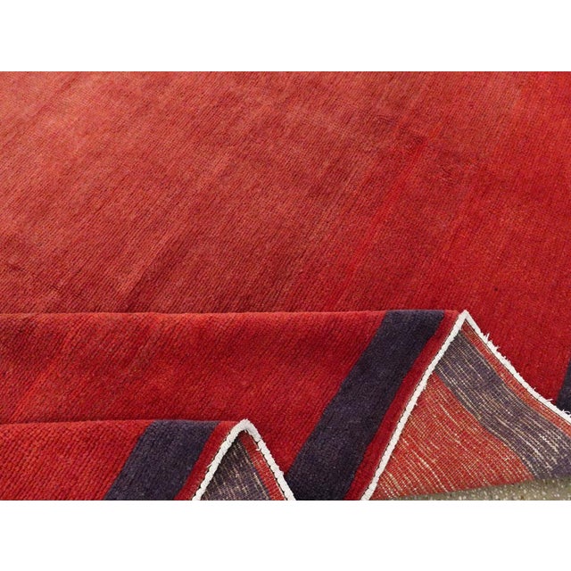 Galerie Shabab Collection Mid-20th Century Handmade Turkish Anatolian Art Deco Style Room Size Carpet For Sale - Image 9 of 10