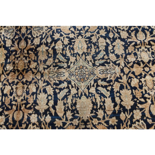 Persian Authentic Persian Kirman Handmade Wool Rug For Sale - Image 3 of 8