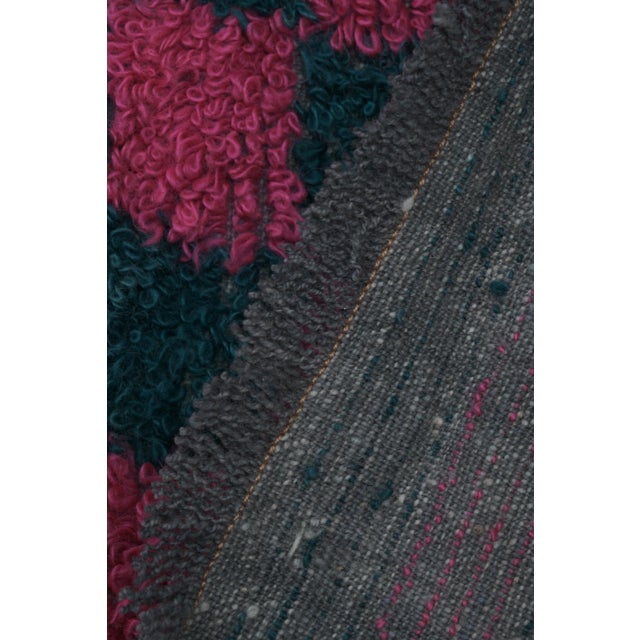 Checkered Wool Turkish Tulu Rug For Sale - Image 10 of 12