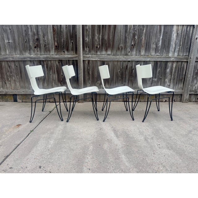 Late 20th Century Vintage Donghia "Anziano" Klismos-Style Chairs - Set of 4 For Sale - Image 5 of 6