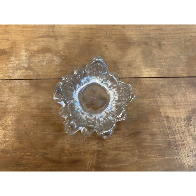 Vintage Volcano Crystal Glass Votive Candleholder by Rune Strand for Nybro, Sweden, 1970s For Sale - Image 9 of 12