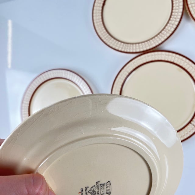 Ceramic Colmar Dessert Plates from Longchamp, 1930s, Set of 6 For Sale - Image 7 of 14