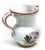 Shabby Chic Italian Ceramic Flower Hand Painted Small Pitcher For Sale - Image 3 of 8