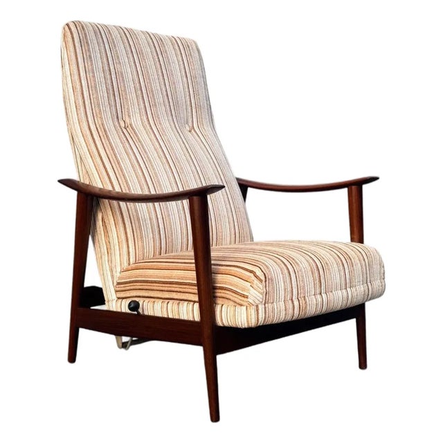 Arnt Lande Combi Star Rocking Recliner Lounge Chair for Stokke, Circa 1960s For Sale