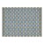 Handwoven Cotton Area Rug, Grey, Sky Blue, Green and Cream Geometric Dhurrie - 9'x12' For Sale