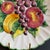 Ceramic 1980s Handpainted and Embossed Fruit Italian Pottery Platter For Sale - Image 7 of 10