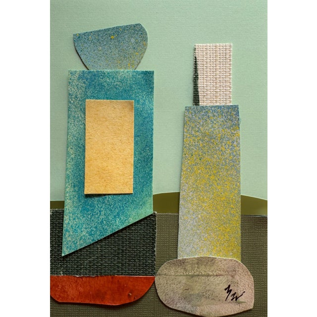 "Superbloom 4" Original Mixed-Media Collage on Paper by Zac Woodiel For Sale - Image 4 of 9