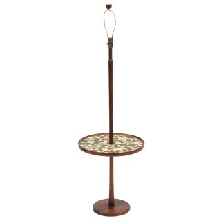 Gordan and Jane Martz Floor Lamp With Tile Table for Marshall Studios For Sale
