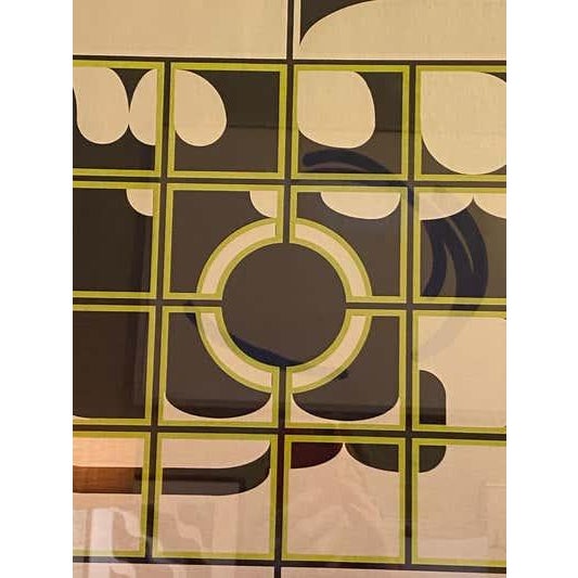 Late 20th Century Beck & Jung 1974 Scandinavian Modern 3-Color Screenprint, Signed For Sale - Image 5 of 6