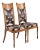 William Doezema for Mastercraft Mid-Century Modern Hollywood Regency Burl Wood Side Chairs or Dining Chairs, Pair For Sale