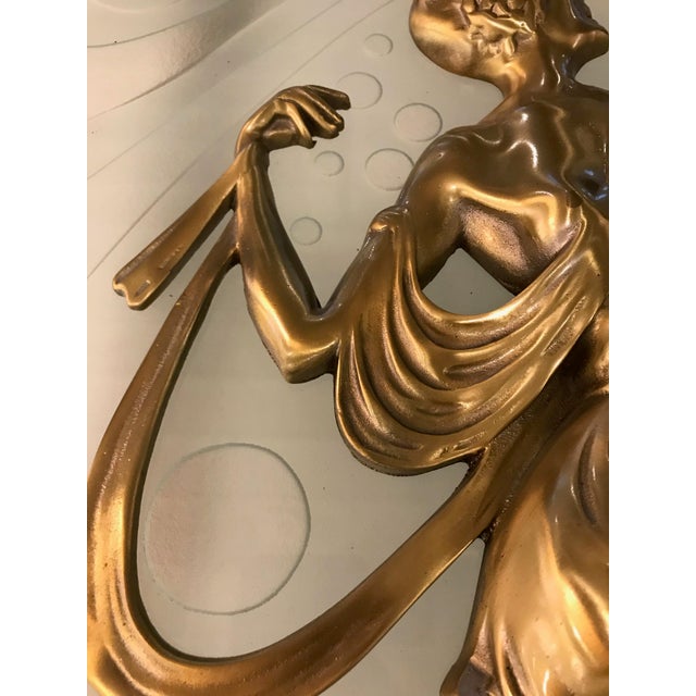 Brass French Art Deco Female Dancer Sconces - a Pair For Sale - Image 8 of 13