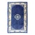 Antique Chinese Peking Carpet in Dark Blue Background 4' X 6'8 For Sale