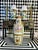 Tall Floor Rose Medallion Porcelain Chinoiserie Vase 36", Scroll Handles For Sale - Image 9 of 11
