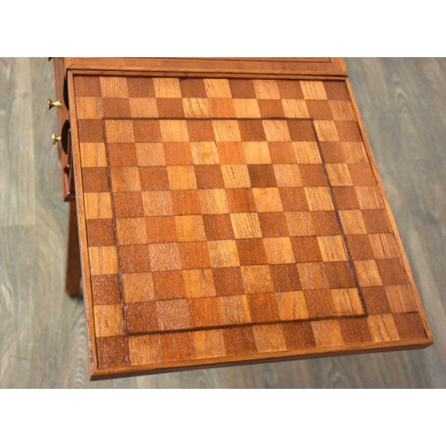 Early 1900s Refinished Antique Chess Game Table For Sale In Boston - Image 6 of 11