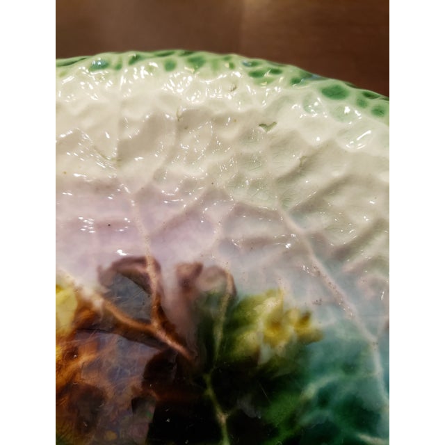Italian Antique Majolica Compote Dish For Sale - Image 3 of 9