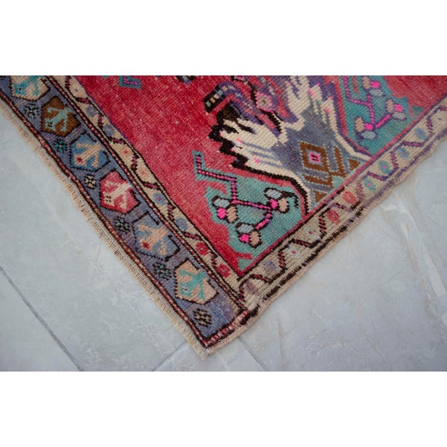 Hand Knotted Door Mat, Entryway Rug, Bath Mat, Kitchen Decor, Small Rug, Turkish Rug - 1′7″ × 3′ For Sale - Image 14 of 15