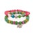 Green Spring Vibes Angel Charm Colorful Protection Bracelet Set For Sale - Image 8 of 9