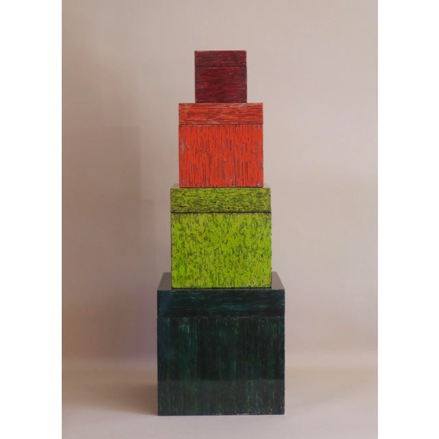 Med Tangerine Lacquer Box For Sale In San Francisco - Image 6 of 8