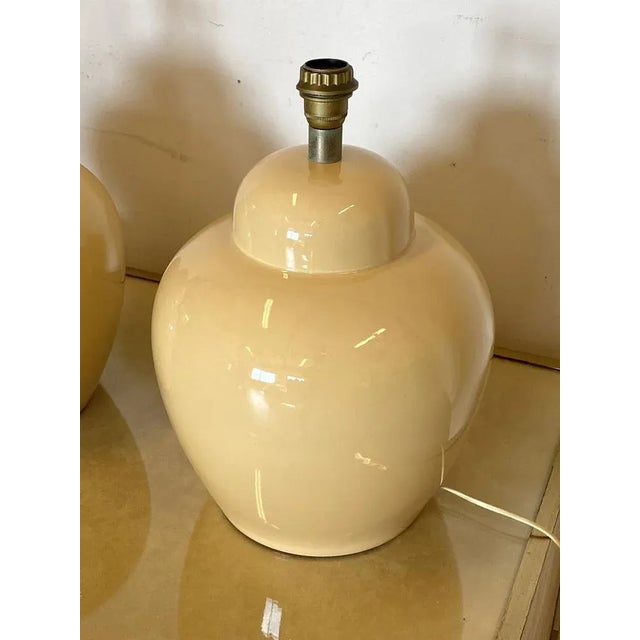 Ceramic Table Lamps, 1970s, Set of 2 For Sale - Image 3 of 6