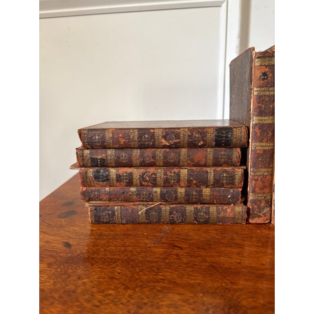 Animal Skin Group of 20 Assorted Leather Bound Books, 19th Century For Sale - Image 7 of 7