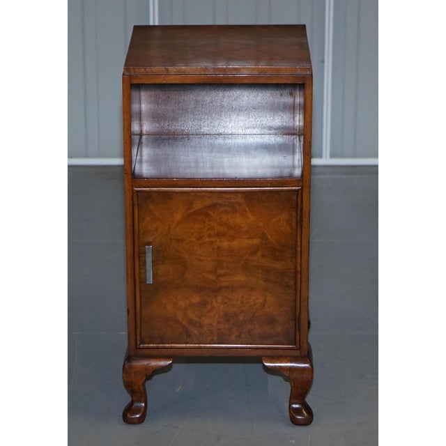 Burr Walnut Bedside Cupboards or Lamp Tables from Waring & Gillows, 1932, Set of 2 For Sale - Image 4 of 18