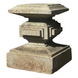 Qing Dynasty Solid Granite Column Base For Sale
