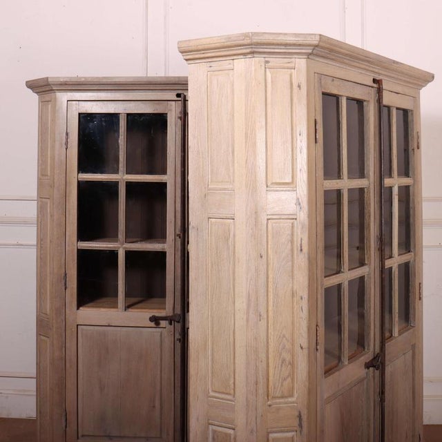 German Bleached Cabinets, 1920s, Set of 2 For Sale - Image 8 of 12