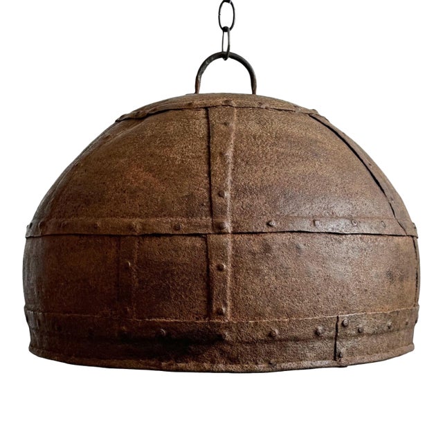 Industrial Vintage Iron Farmhouse Pendant Light For Sale