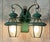 2010s Vintage Brass 2-Light Outdoor Wall Lantern -15” W X 12”h X 8”h For Sale - Image 5 of 10