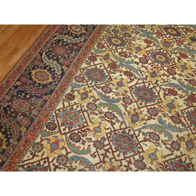 Zabihi Collection Fine Antique Northwest Persian Rug For Sale - Image 9 of 10