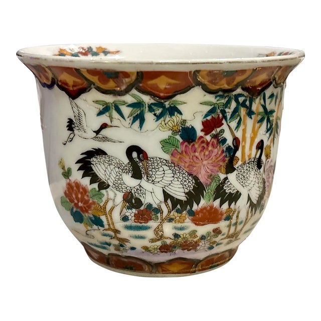 Chinoiserie Vintage Chinese Planters - A Pair For Sale - Image 3 of 10