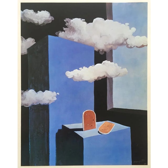 Rene Magritte Vintage 1974 Surrealist Authentic Lithograph Print " the Poetic World " 1939 For Sale - Image 11 of 11